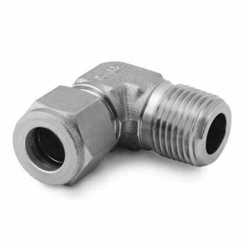 SWAGELOK SS-400-2-8 316 Stainless Steel, Tube Fitting, 1/2 INCH Male NPT, Male Elbow, 1/4 INCH Tube OD in Kuwait