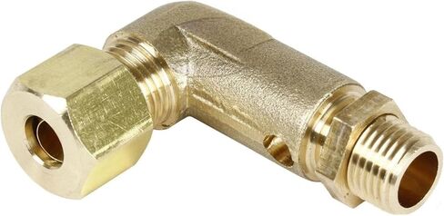 صمام تفريغ الكوع لمضخة ضاغط الهواء بمرحلتين 1/4 بوصة × 1/8 بوصة - لاستبدال أجزاء ضاغط الهواء - مجموعة صمام التفريغ / تخفيف 90 درجة - ضغط 1/4 بوصة × 1/8 بوصة أنبوب نحاسي مستقيم in Kuwait