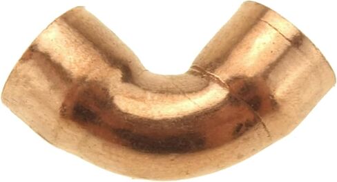 LUISAS 90 Degree Elbow Copper End Feed Plumbing Pipe Fitting for Gas Water Oil Pipe ID 10mm-22mm(ID 20mm - T 1mm) in Saudi Arabia