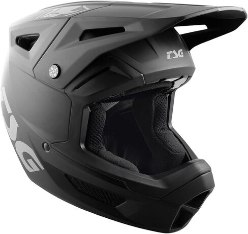 TSG Sentinel Fullface Downhill Mountain Bike Helmet, Black, ABS Outershell, Full Frame EPS Protection, PC Laminated EPS Chinbar, 12 Vents, Wide Eyeports, Precision Visor, Removable Liners & Cheek Pads in Saudi Arabia