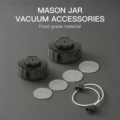 MEGAWISE Jar Sealing Accessory Kit for MEGAWISE &FoodSaver Vacuum machines Regular and Wide Mouth in Saudi Arabia