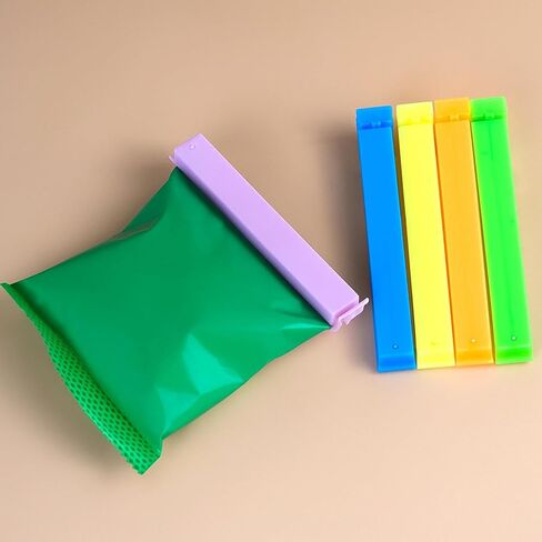 15 Pcs Food Bag Sealing Clips, Colorful Plastic Chip Clips for Food Packages, Portable Dust-proof Airtight Assorted Sealing Bag Clip for Kitchen Home Bread Snack Bags in Saudi Arabia
