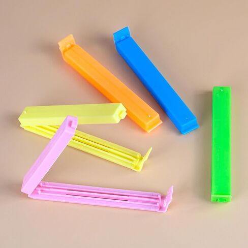 15 Pcs Food Bag Sealing Clips, Colorful Plastic Chip Clips for Food Packages, Portable Dust-proof Airtight Assorted Sealing Bag Clip for Kitchen Home Bread Snack Bags in Saudi Arabia