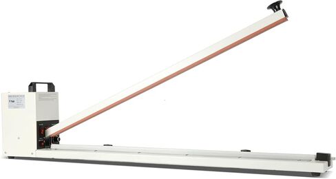 مانع تسرب الحرارة الدافع مع شريط إغلاق، آلة ختم وتقطيع الأكياس شديدة التحمل، عرض إغلاق 8 مم، 1 بديل إضافي (أبيض، 24 بوصة) in Kuwait