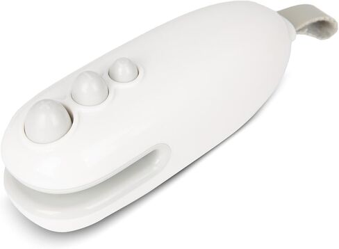 سدادة حقائب صغيرة محمولة، سدادة حرارية 2 في 1 مع قاطع ومغناطيس مدمجين، قابلة لإعادة الشحن عبر USB-C، مثالية لأكياس الوجبات الخفيفة (أبيض) in Kuwait