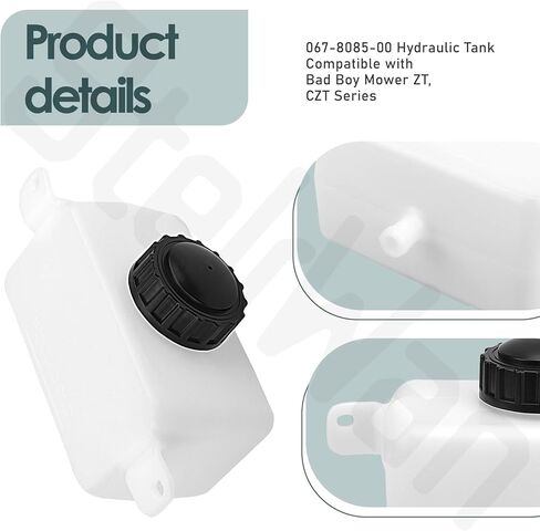 067-8085-00 خزان هيدروليكي سعة 1 لتر (يشمل الغطاء) متوافق مع موديلات سلسلة Bad Boy Mower ZT، CZT، استبدل 067808500 in Kuwait