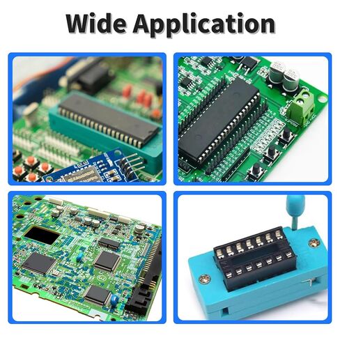 25 Pcs 24 Pin IC Socket,2.54mm Pitch Pins Narrow Body Soldering DIP IC Chip Socket Adaptor for PCB Board Design, Breadboard Project in Saudi Arabia