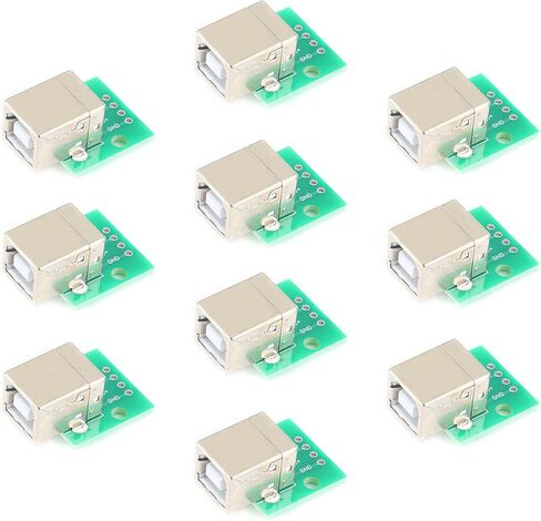 10PCS USB B-Type Female to DIP Adapter Board 2.54mm 4 Pin Female Socket to Direct Printer Connection Data Cable in Saudi Arabia