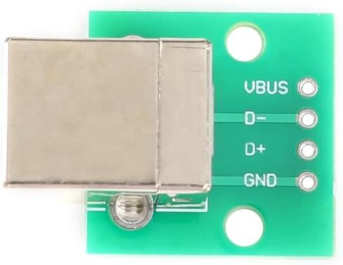 10PCS USB B-Type Female to DIP Adapter Board 2.54mm 4 Pin Female Socket to Direct Printer Connection Data Cable in Saudi Arabia
