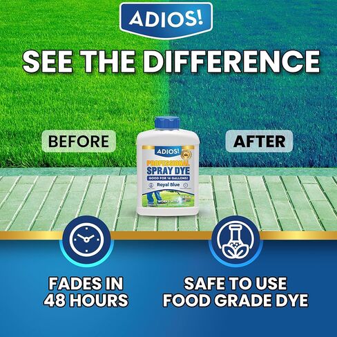 Blue Spray Dye and Surfactant Set for Spraying Indicator and Lawn Marking - Two Concentrated 8oz Bottles in Saudi Arabia