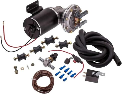 12 Volt Electrical Power Brake Booster Vacuum Pump W/Pressure Switch 18" To 22" Power Brake Booster Auxiliary Pump Assembly in Kuwait