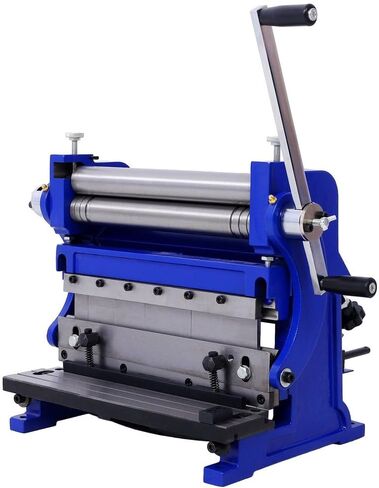 3-in-1 Sheet Metal Brake Shear Slip Roll Machine, 12" Combination Press Brake with 20-Gauge Capacity, Bending Shearing Rolling Metal Fabrication Tool in Kuwait
