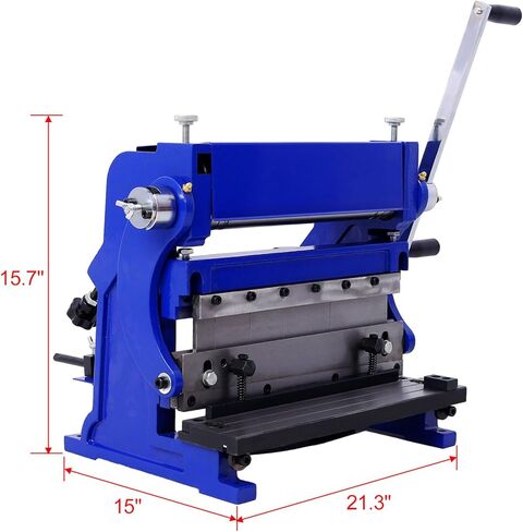 12" Sheet Metal Brake,Shear Press Brake 20-Gauge, 3-in-1 Combination Shear Brake Roll Machine with Shears and Slip Roll Machine for Crafts, Workshop, HVAC, Automotive Repair in Kuwait