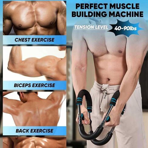 Twister Arm Trainer - Adjustable 3-Resistance Levels Chest,Arm,Shoulders,Backs,Inner Thigh Workout Equipment for Men&Women,Home Gym Strength Trainer with Anti,Fitness Equipment for Strength Training. in Saudi Arabia