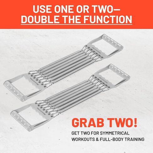 Chest Expander for Men [Bells of Steel] Adjustable Chest Exerciser, Versatile Chest Workout Equipment for Men, Portable Resistance Expander for Upper Body Strength Training in Kuwait