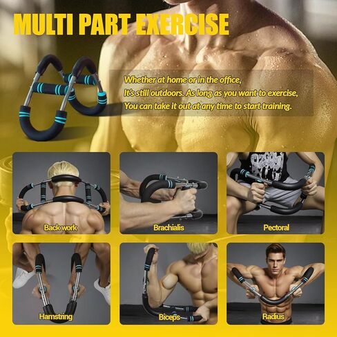 Twister Arm Trainer - Adjustable 60-110lb Resistance Chest & Arm Exerciser, Portable Home Gym Equipment for Upper Body Strength Training, Men & Women in Saudi Arabia