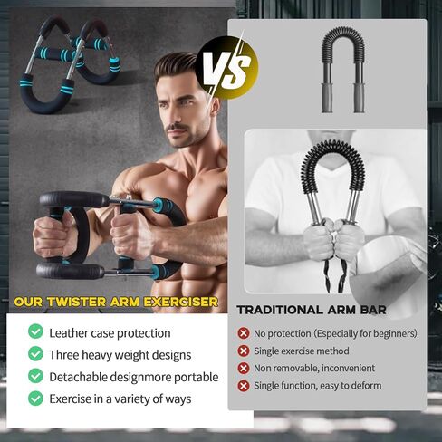 Twister Arm Trainer - Adjustable 60-110lb Resistance Chest & Arm Exerciser, Portable Home Gym Equipment for Upper Body Strength Training, Men & Women in Saudi Arabia