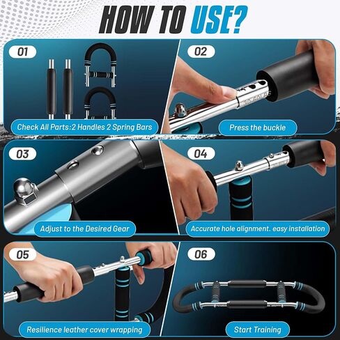 Twister Arm Trainer – Adjustable Resistance, Chest and Arm Trainer for Men, Portable for Chest Workout, Multifunctional Muscle Strength Equipment Home Gym Fitness in Saudi Arabia