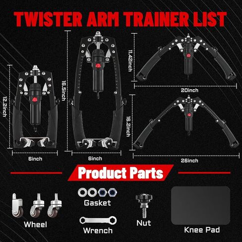 جهاز تدريب الذراع الهيدروليكي وبكرة البطن، جهاز تمرين الصدر 2 في 1 قابل للتعديل لمقاومة 22-440 رطل، مدرب الجسم بالكامل للرجال والنساء in Kuwait