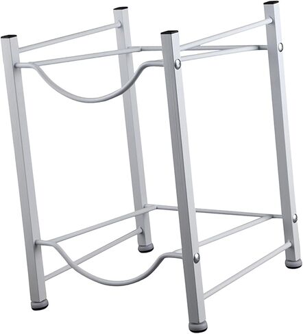 Bottle Rack 2 Tier Storage Family Bucket Rack Water Rack 2 Layers Metal, Argent in Saudi Arabia