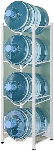 Heavy Duty Water Jug Holder - Large Capacity Storage Rack for Bottles & Coolers, Double Row Stackable Organizer - Ideal for Home & Office Water Dispenser Solutions in Saudi Arabia