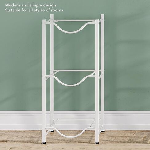 Semme Modern Minimalist 3 Tier Metal Holder Duty Storage Rack for Easy Access and Organization White in Saudi Arabia