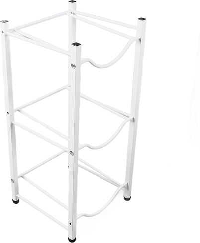Semme Modern Minimalist 3 Tier Metal Holder Duty Storage Rack for Easy Access and Organization White in Saudi Arabia