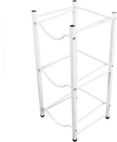 Semme Modern Minimalist 3 Tier Metal Holder Duty Storage Rack for Easy Access and Organization White in Saudi Arabia