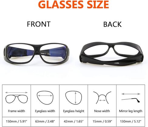 نظارات السلامة بالليزر CO2 من JILERWEAR - نظارات عاكسة 10600 نانومتر in Kuwait