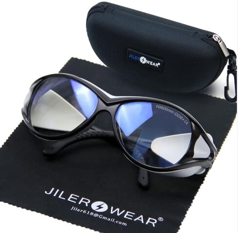 نظارات حماية ليزر ثاني أكسيد الكربون 10600 نانومتر نظارات ليزر 10600 نانومتر لحماية العين نظارات ليزر عاكسة ثاني أكسيد الكربون آلة القطع بالليزر، نظارات 9000-11000 نانومتر لحماية الليزر مع شهادة DIN CERTCO in Kuwait