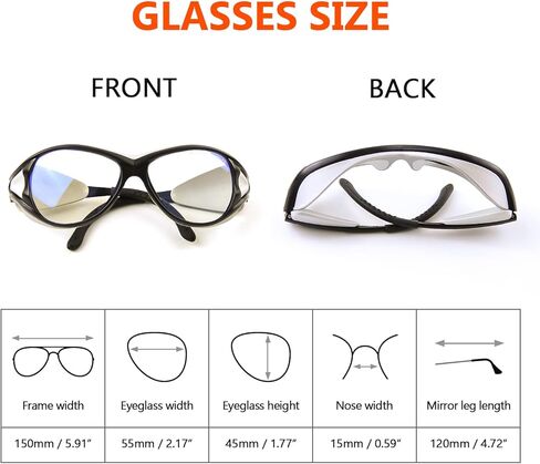 نظارات حماية ليزر ثاني أكسيد الكربون 10600 نانومتر نظارات ليزر 10600 نانومتر لحماية العين نظارات ليزر عاكسة ثاني أكسيد الكربون آلة القطع بالليزر، نظارات 9000-11000 نانومتر لحماية الليزر مع شهادة DIN CERTCO in Kuwait