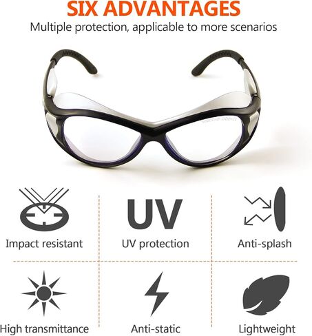 نظارات حماية ليزر ثاني أكسيد الكربون 10600 نانومتر نظارات ليزر 10600 نانومتر لحماية العين نظارات ليزر عاكسة ثاني أكسيد الكربون آلة القطع بالليزر، نظارات 9000-11000 نانومتر لحماية الليزر مع شهادة DIN CERTCO in Kuwait