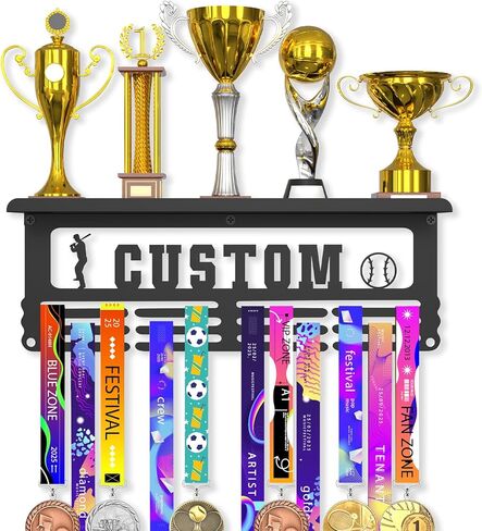 عرض حامل ميداليات مع رف الكأس - عرض ميدالية السباق عرض حامل ميداليات مطور لألعاب الجمباز والسباق وكرة القدم والسباحة in Kuwait