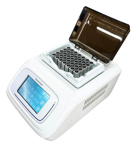 Thermostatic Dry Bath Oscillator Mixer Incubator Cooling Heating Thermo Shaker With 32Hole*0.2ml+10Hole*0.5ml+15Hole*1.5ml Centrifuge Tube Touch Screen Temperature Range 0~100℃ Speed 200-1800rpm in Saudi Arabia