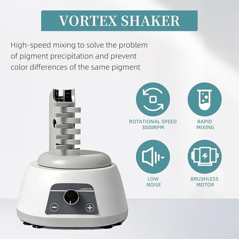 MVM-Pro 3000RPM Hands-Free Vortex Paint Shaker with Wide Clamp for Acrylic Paints, Nail Polish, Glues & Lab Use in Kuwait