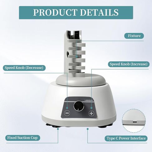 MVM-Pro 3000RPM Hands-Free Vortex Paint Shaker with Wide Clamp for Acrylic Paints, Nail Polish, Glues & Lab Use in Kuwait