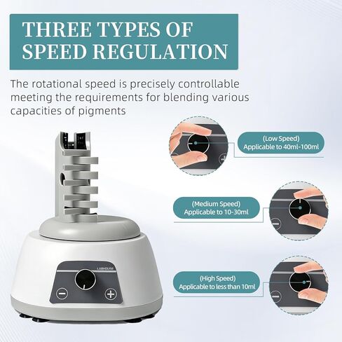 MVM-Pro 3000RPM Hands-Free Vortex Paint Shaker with Wide Clamp for Acrylic Paints, Nail Polish, Glues & Lab Use in Kuwait