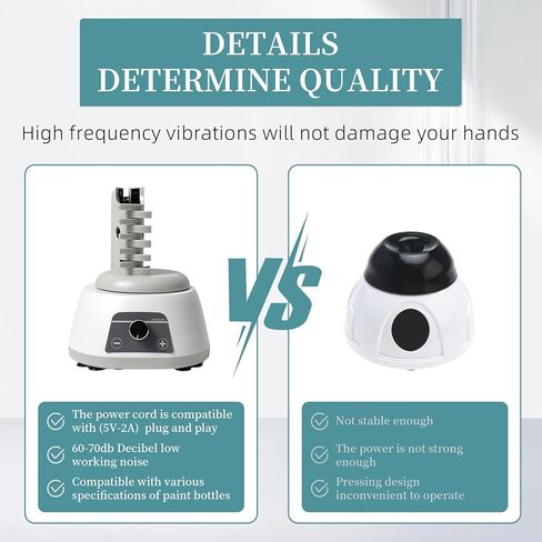 MVM-Pro 3000RPM Hands-Free Vortex Paint Shaker with Wide Clamp for Acrylic Paints, Nail Polish, Glues & Lab Use in Kuwait