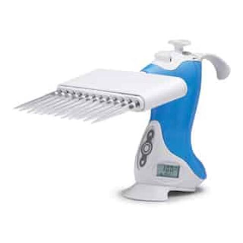 VistaLab 1060-0250LF-300 5-250µL Pipette, Ovation, Electronic Multichannel (E12), Fits 300µL LfTS Tips in Kuwait