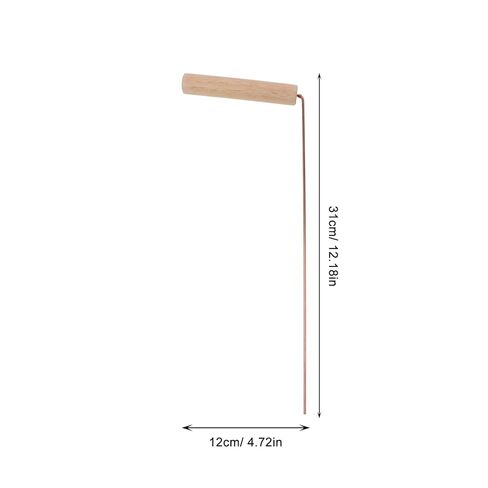 OUNONA Brass Prospecting Rods 12.20In Copper Divining Rod Tools for Outdoor Water Dowsing and Metal Detection with Comfortable Wooden Handles Set of 2 in Saudi Arabia
