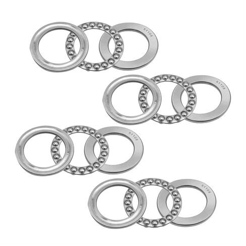 4 Pcs 51100 Thrust Ball Bearings Axial Ball Thrust Ball Bearings 10 mm x 24 mm x 9 mm Alloy Steel Thrust Ball Bearings in Kuwait