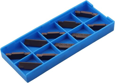 MGMN300-M PC9030 Carbide Grooving Cutting Insert 3mm Width PVD Coated for Lathe Tool Holder Finishing Steel Stainless Steel Cast Iron 10 Pack in Kuwait