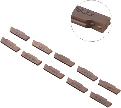 MGMN300-M PC9030 Carbide Grooving Cutting Insert 3mm Width PVD Coated for Lathe Tool Holder Finishing Steel Stainless Steel Cast Iron 10 Pack in Kuwait