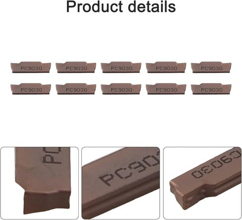 MGMN300-M PC9030 Carbide Grooving Cutting Insert 3mm Width PVD Coated for Lathe Tool Holder Finishing Steel Stainless Steel Cast Iron 10 Pack in Kuwait