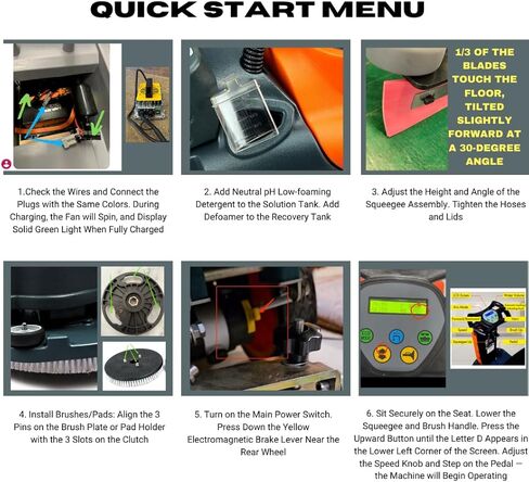 SUNMAX 22" Ride-On Floor Scrubber Machine, 18.5 Gal Tanks, 48,000 Sq.Ft/H Efficiency, 3.5H Fast-Charging Lithium Battery – Commercial & Industrial Floor Cleaning Machine in Kuwait