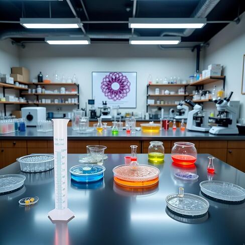 1PC 100ml Plastic Graduated Cylinder - Transparent Measuring Cylinder Set for Science Lab Experiments, Chemistry and Laboratory Equipment with Precise mL Markings in Saudi Arabia
