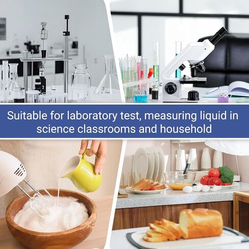 3PCS Graduated Cylinder Plastic, Transparent Graduated Test Lab Cylinders with 2-Sided Marking 50ml Measuring Cylinders Science Test Tube Flask Measuring Lines Graduateds Cylinders Beaker in Saudi Arabia