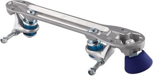 مجموعة ألواح تزلج رباعية الأسطوانة من سبائك الألومنيوم، مجموعة ألواح تزلج دوارة، شاحنة ذات فرامل ذات ارتفاع قابل للتعديل للتزلج الداخلي (43-45 أسود) (للحجم 43-45 أزرق) in Kuwait