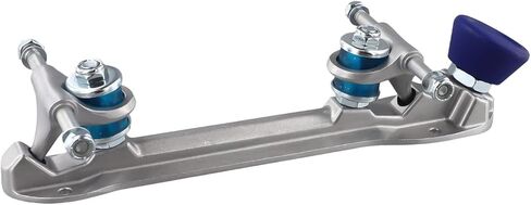 مجموعة ألواح تزلج رباعية الأسطوانة من سبائك الألومنيوم، مجموعة ألواح تزلج دوارة، شاحنة ذات فرامل ذات ارتفاع قابل للتعديل للتزلج الداخلي (43-45 أسود) (للحجم 43-45 أزرق) in Kuwait