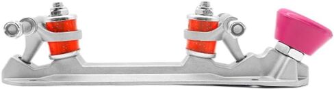 Aluminum Alloy Quad Roller Skate Plates Set, Roller Skating Plate Set, Adjustable-Height-Brake-Wheel-Truck For Indoor Roller Skating(43-45 black)(for size 46-48 red) in Kuwait